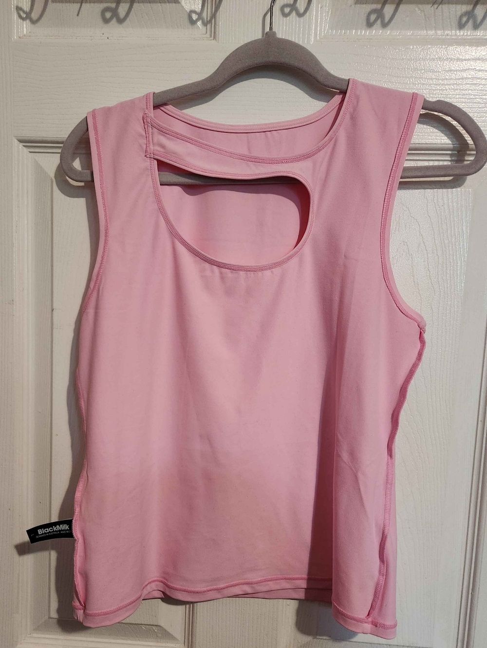 Blackmilk Matte Baby Pink Cut Out Tank - Picture 4 of 6